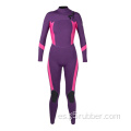 Traje de neopreno con cremallera frontal de 4/3 mm de mujer